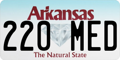 AR license plate 220MED