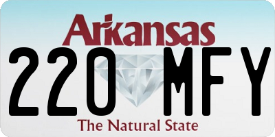 AR license plate 220MFY