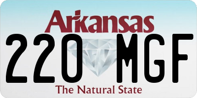 AR license plate 220MGF