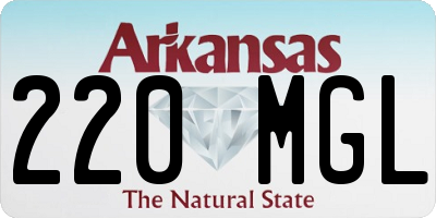 AR license plate 220MGL