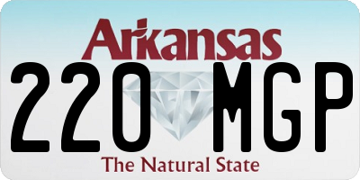 AR license plate 220MGP