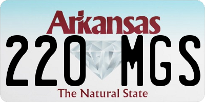 AR license plate 220MGS