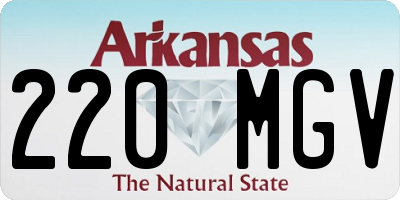 AR license plate 220MGV
