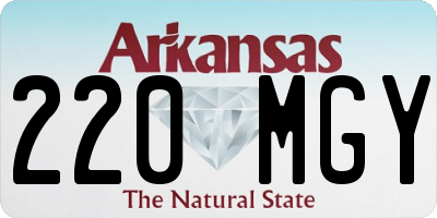 AR license plate 220MGY