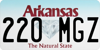 AR license plate 220MGZ