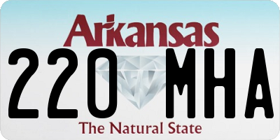 AR license plate 220MHA