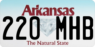 AR license plate 220MHB