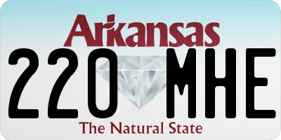 AR license plate 220MHE
