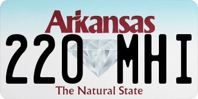 AR license plate 220MHI