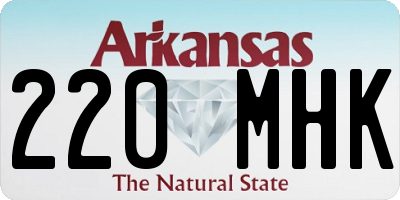 AR license plate 220MHK