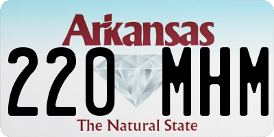 AR license plate 220MHM