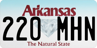 AR license plate 220MHN