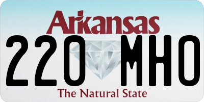 AR license plate 220MHO