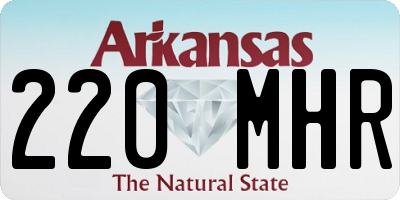 AR license plate 220MHR