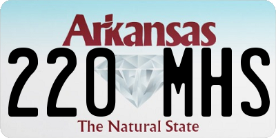 AR license plate 220MHS