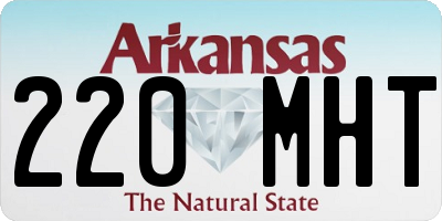 AR license plate 220MHT