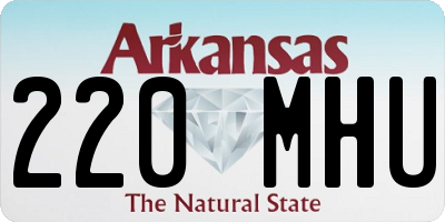 AR license plate 220MHU