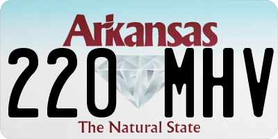 AR license plate 220MHV
