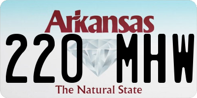AR license plate 220MHW