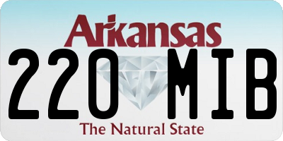 AR license plate 220MIB