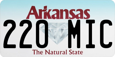 AR license plate 220MIC