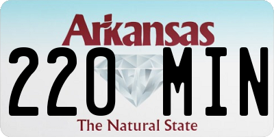 AR license plate 220MIN