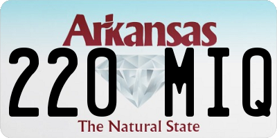 AR license plate 220MIQ