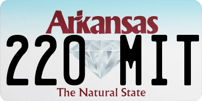 AR license plate 220MIT