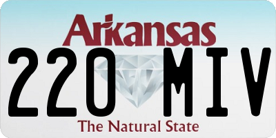 AR license plate 220MIV