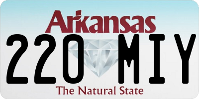 AR license plate 220MIY