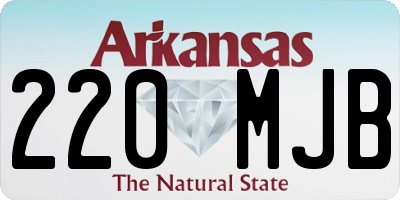 AR license plate 220MJB