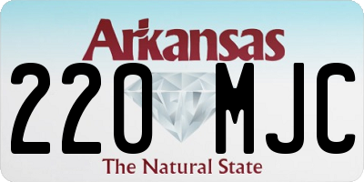 AR license plate 220MJC