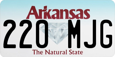 AR license plate 220MJG