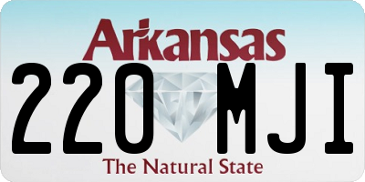 AR license plate 220MJI