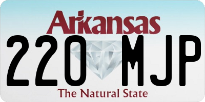 AR license plate 220MJP