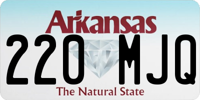 AR license plate 220MJQ