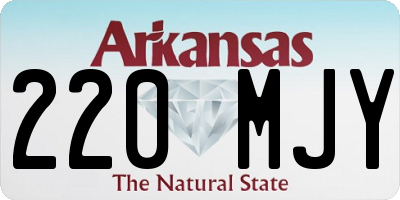AR license plate 220MJY