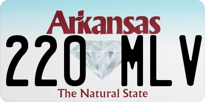 AR license plate 220MLV