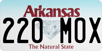 AR license plate 220MOX