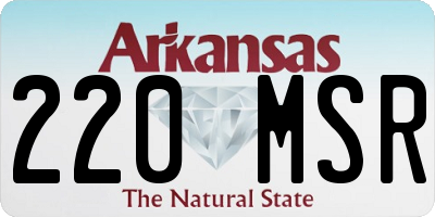 AR license plate 220MSR