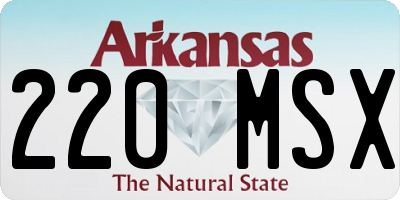 AR license plate 220MSX