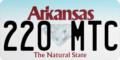 AR license plate 220MTC