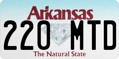 AR license plate 220MTD