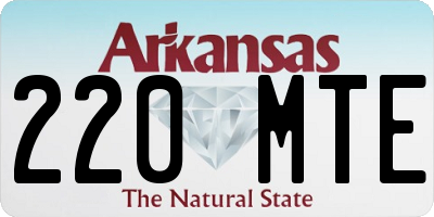 AR license plate 220MTE
