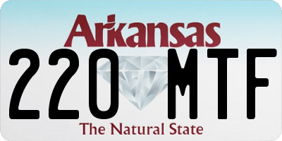 AR license plate 220MTF