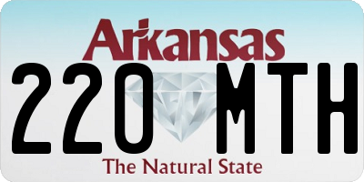 AR license plate 220MTH