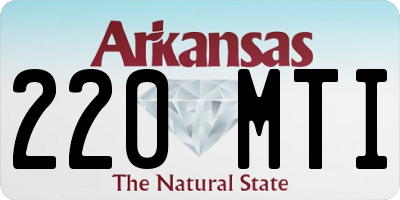 AR license plate 220MTI