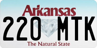 AR license plate 220MTK