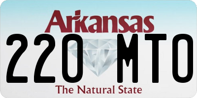 AR license plate 220MTO