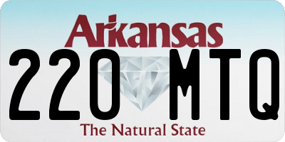 AR license plate 220MTQ